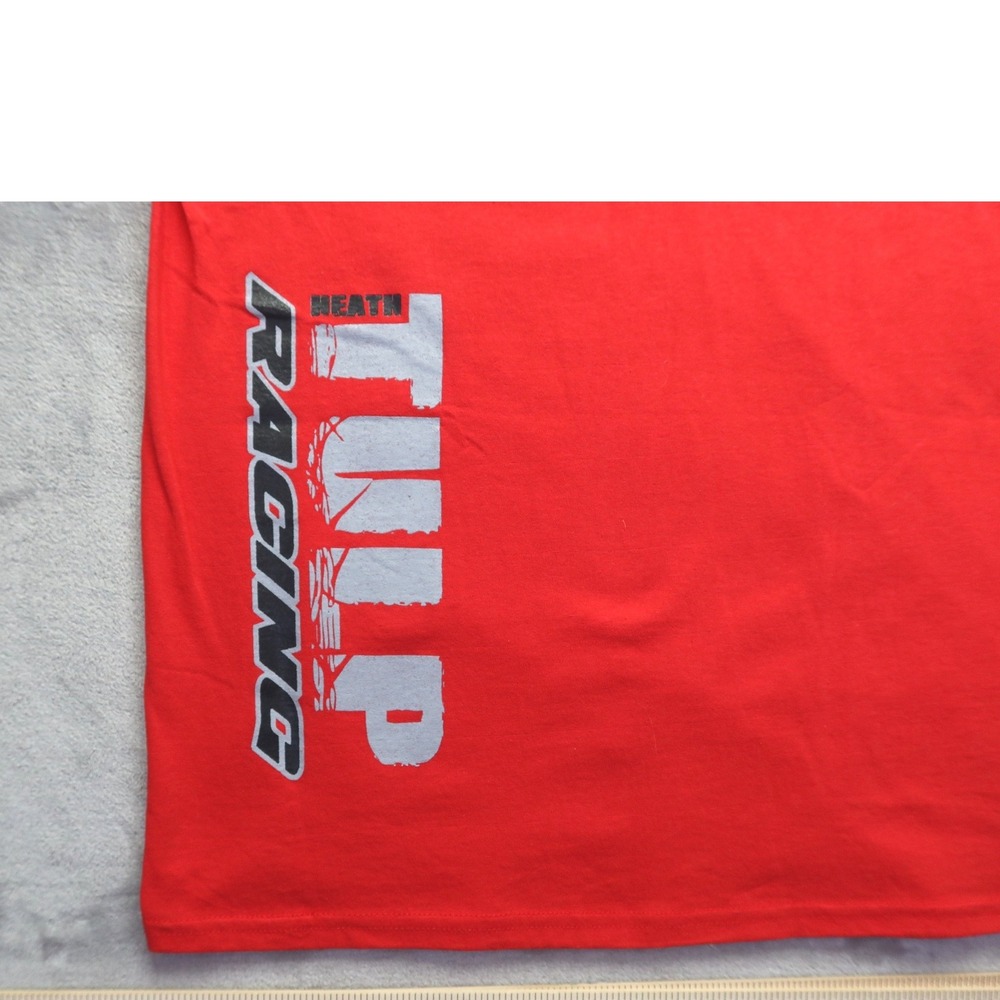 Heath Tulp Racing #50 T-Shirt Men's S‎ Red Short Sleeve USRA Dirt Track Racing - Picture 5 of 9